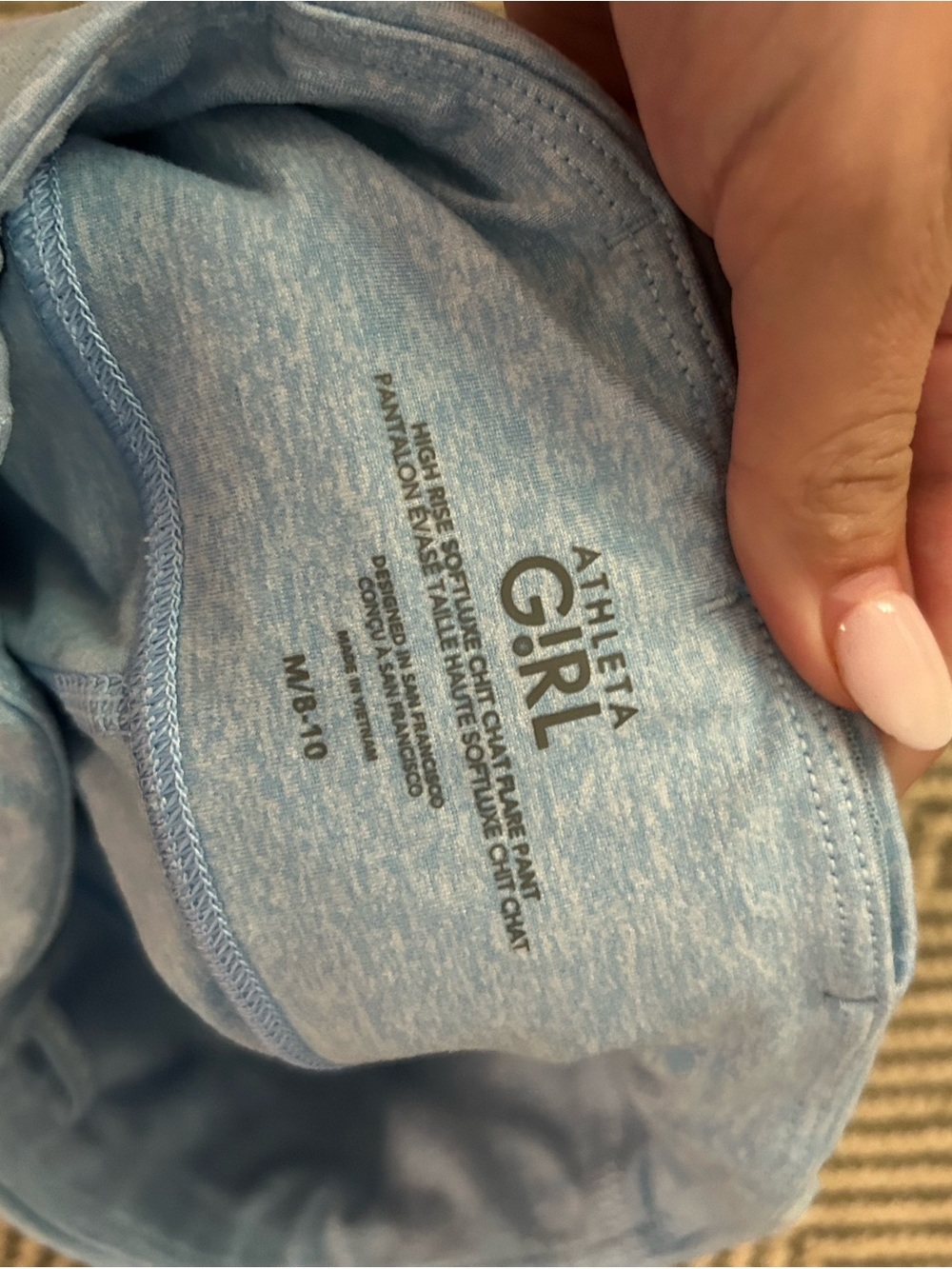 Athleta Girl Light Blue Heather Leggings
